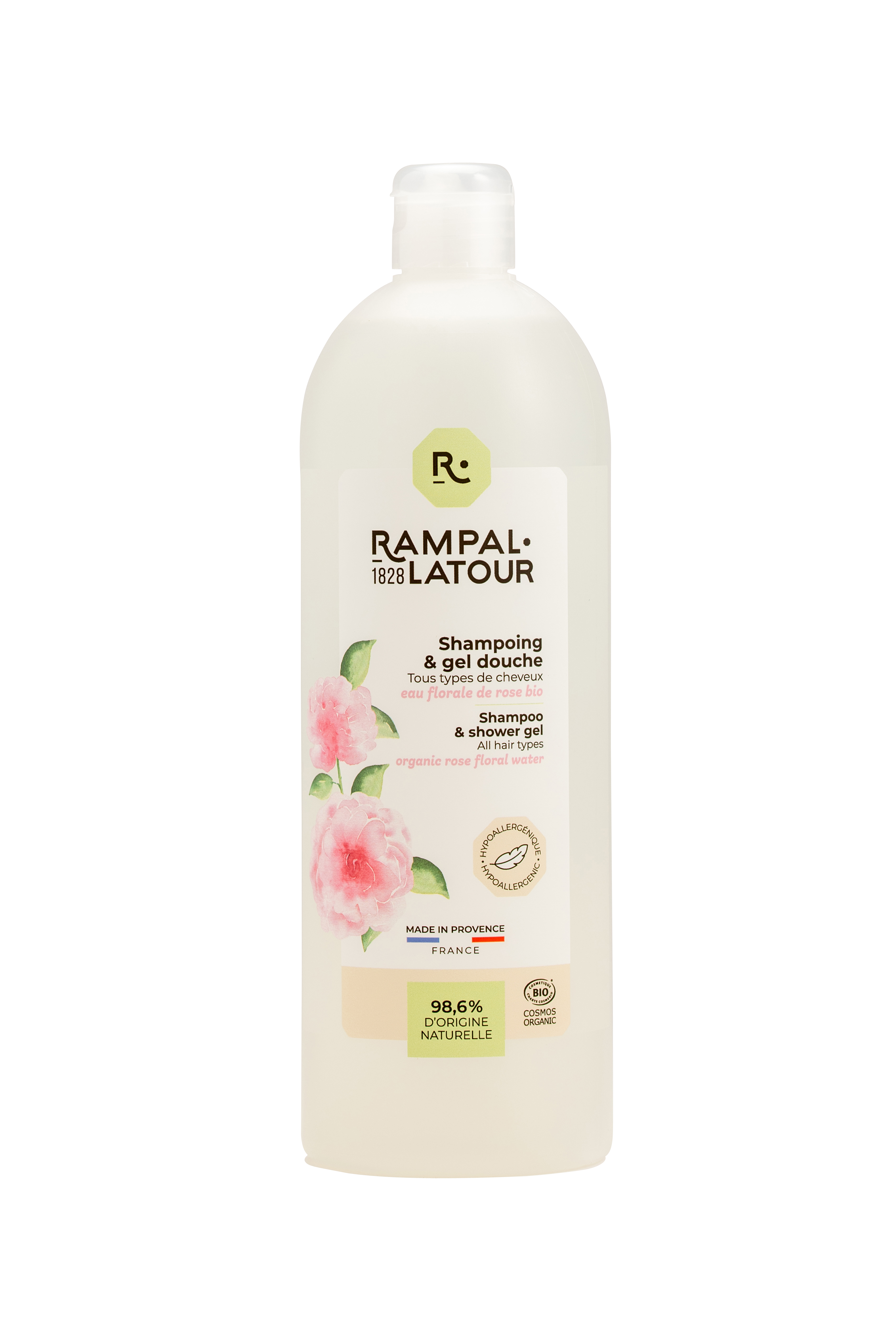 BIO Shower & Shampoo - Rose - 1 L