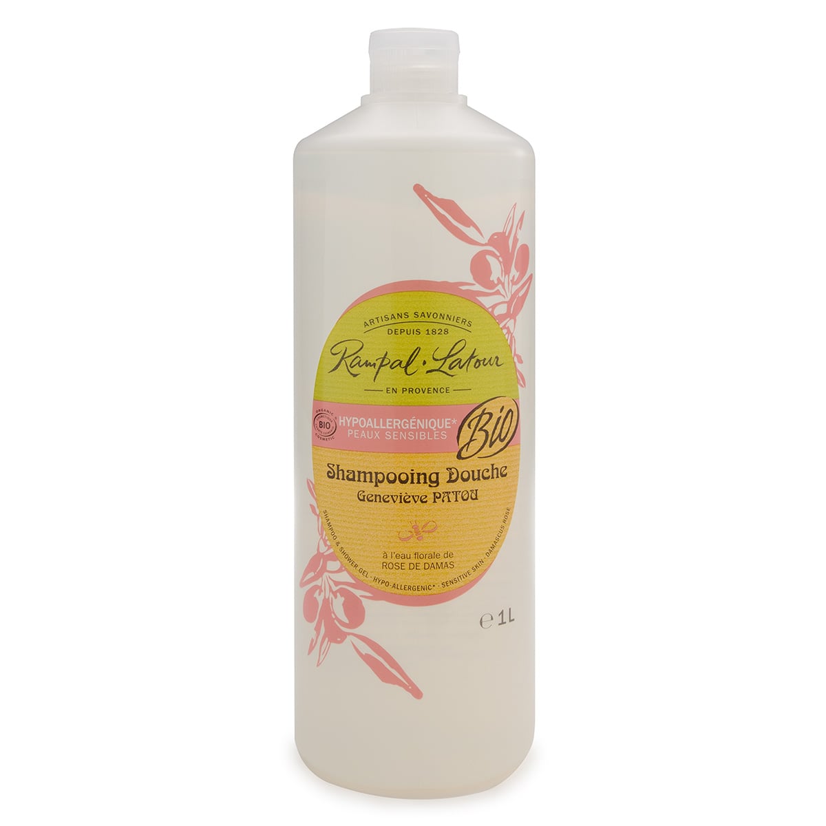 Rose Organic Shower-Shampoo - 1 L